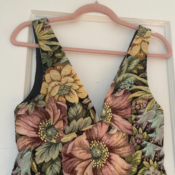 Topshop flower print tapestry mini  dress - Picture 6 of 15